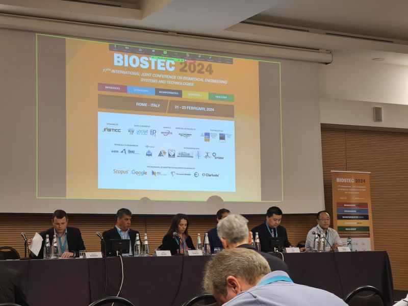 Conference panel at BIOSTEC and HEALTHINF 2024 in Rome